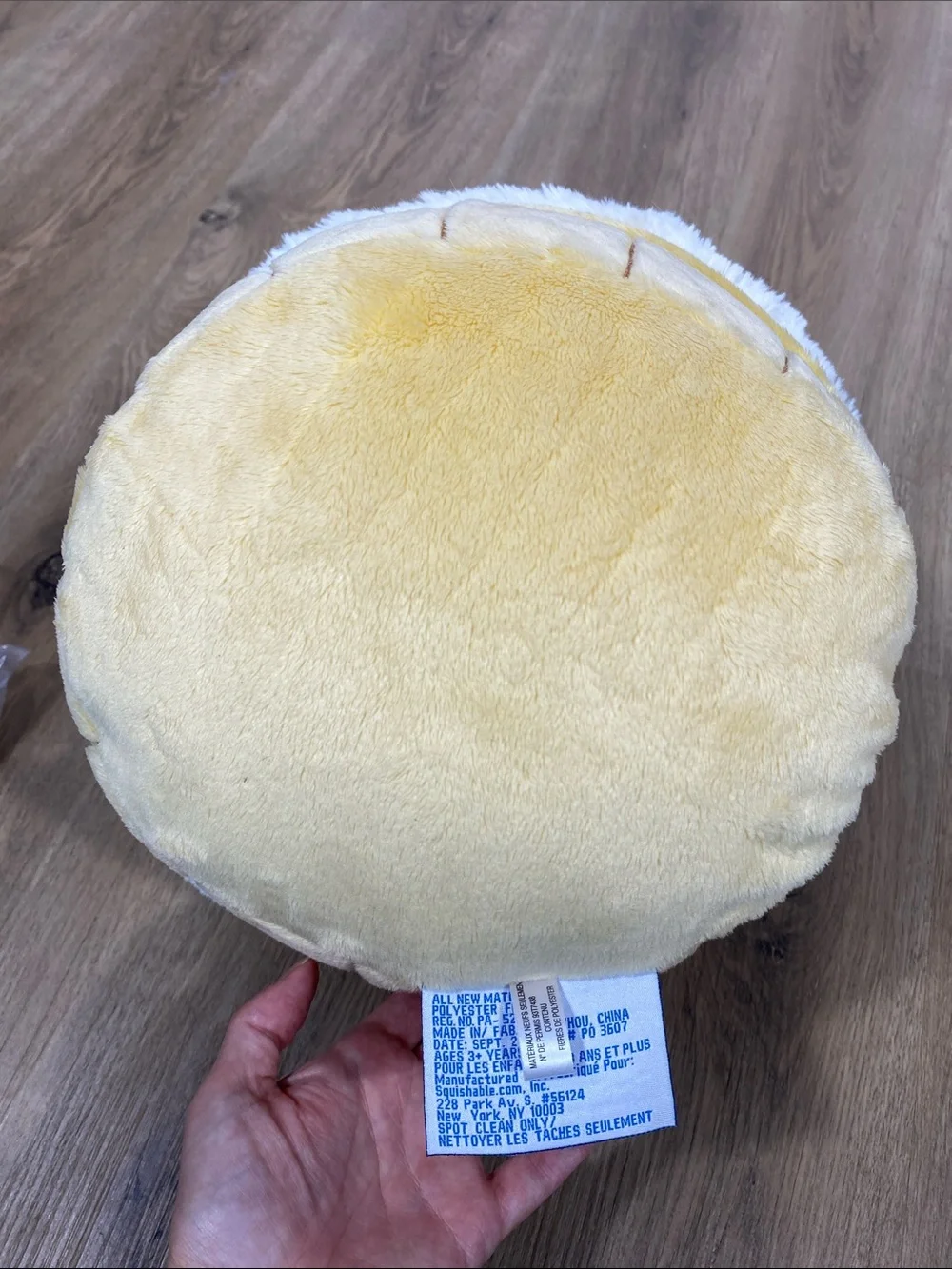 Squishable Plush Soft Serve Cupcake Stuffed Toy - Cream & Yellow Large